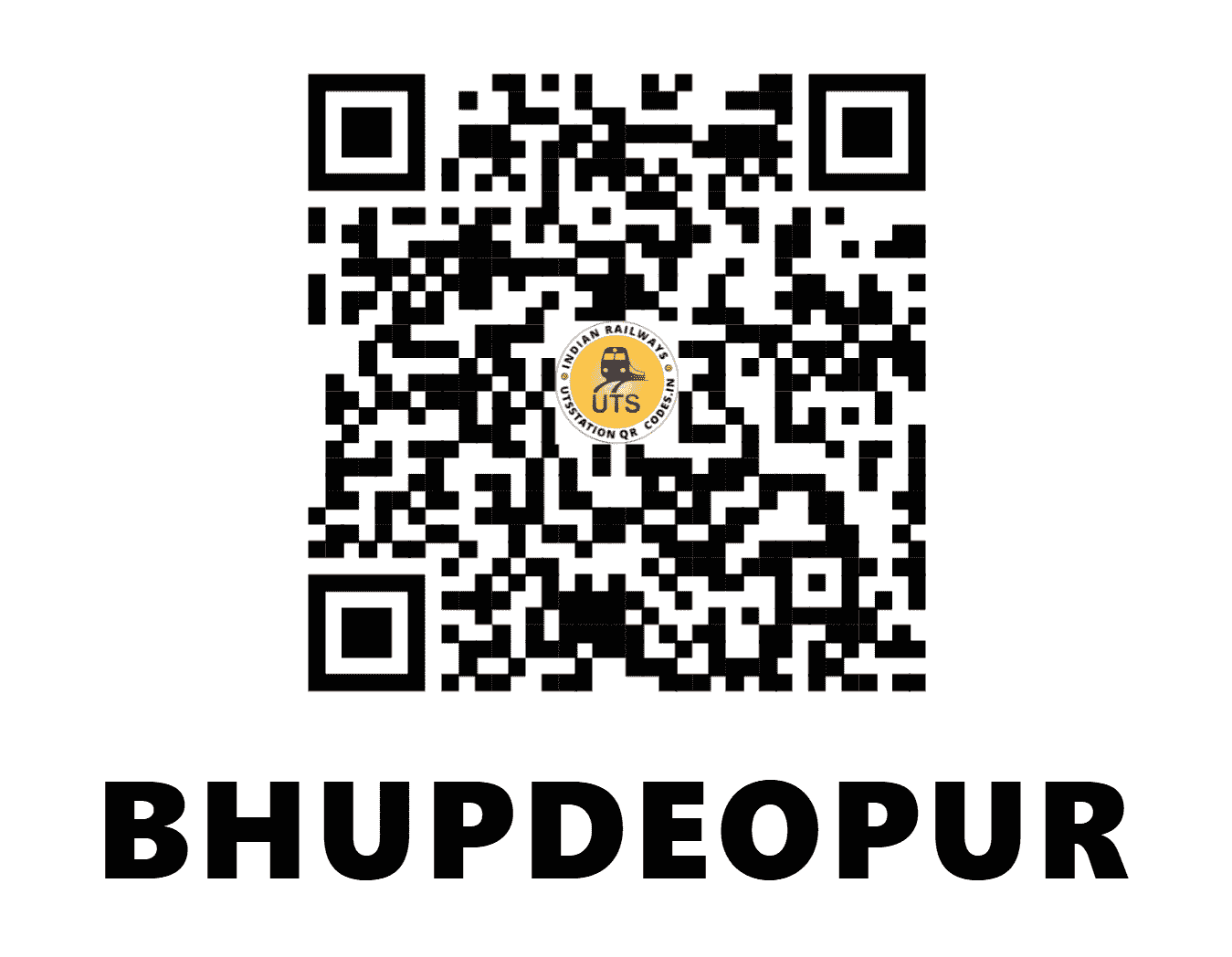 UTS QR Code for BHUPDEOPUR - BEF (SB - CHHATTISGARH)
