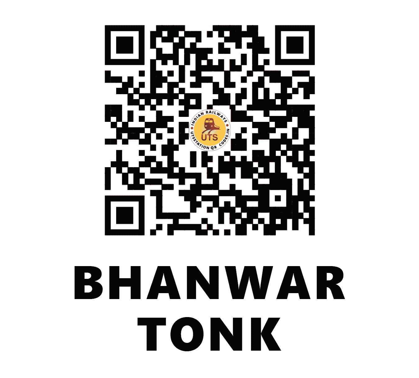 UTS QR Code for BHANWAR TONK - BHTK (SB - CHHATTISGARH)