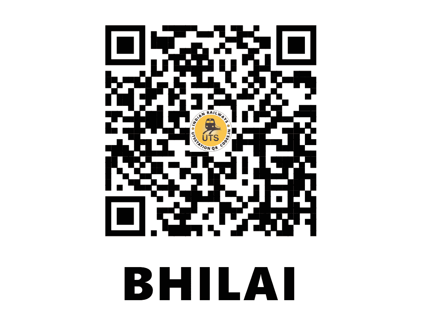 UTS QR Code for BHILAI - BIA (SB - CHHATTISGARH)