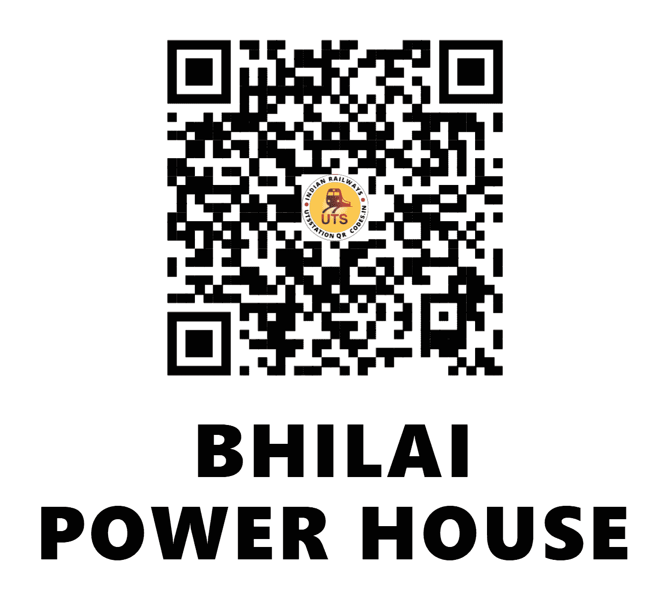 UTS QR Code for BHILAI POWER HOUSE - BPHB (SB - CHHATTISGARH)