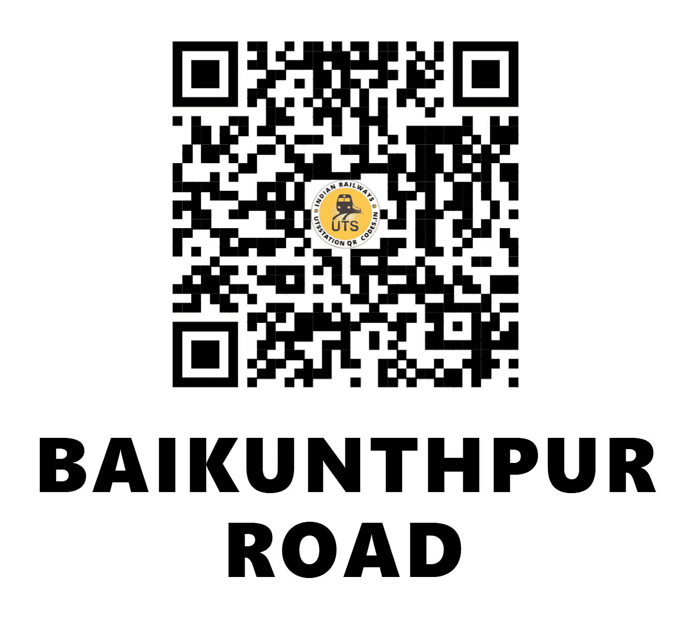 UTS QR Code for BAIKUNTHPUR ROAD - BRH (SB - CHHATTISGARH)