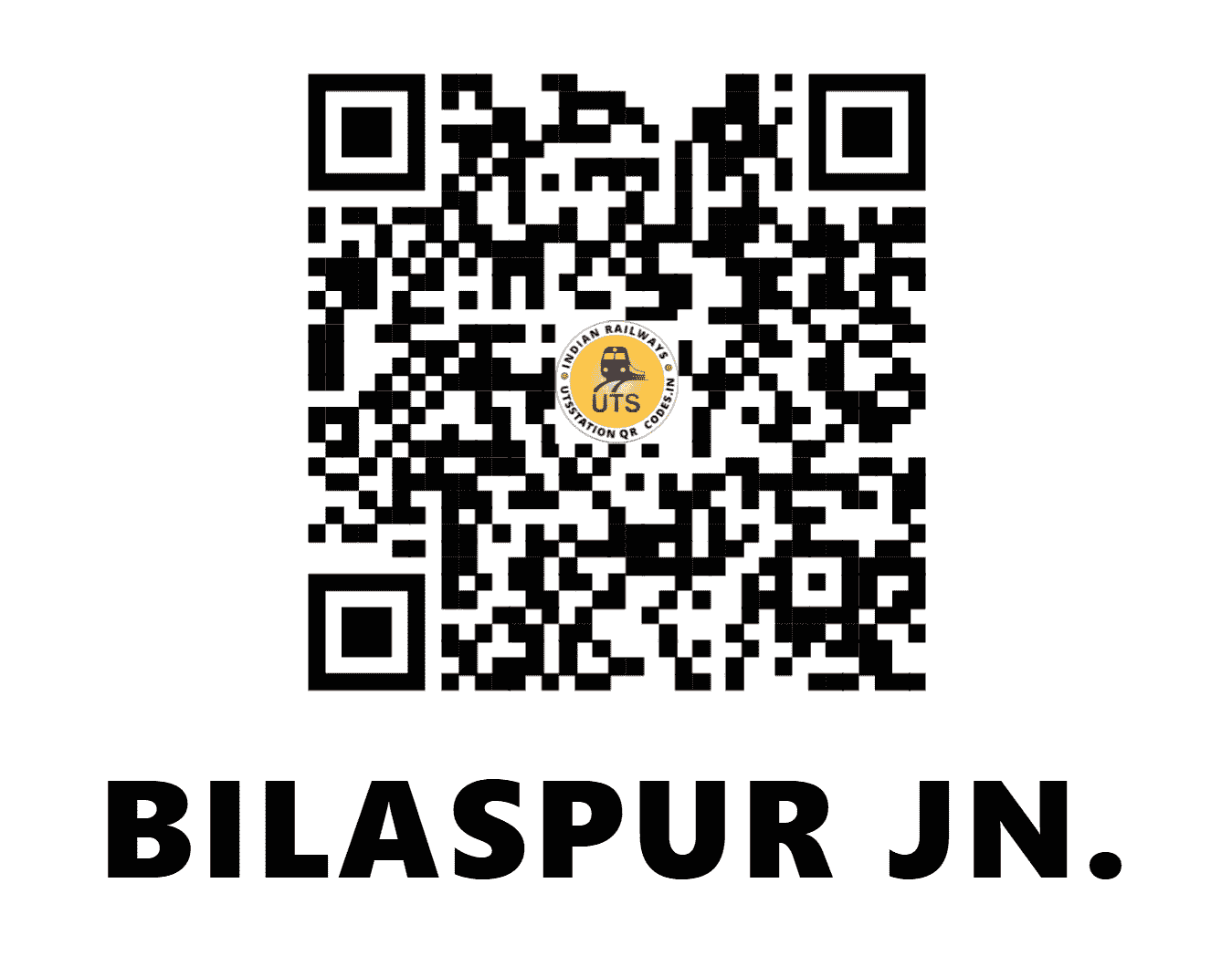 UTS QR Code for BILASPUR JN. - BSP (SB - CHHATTISGARH)
