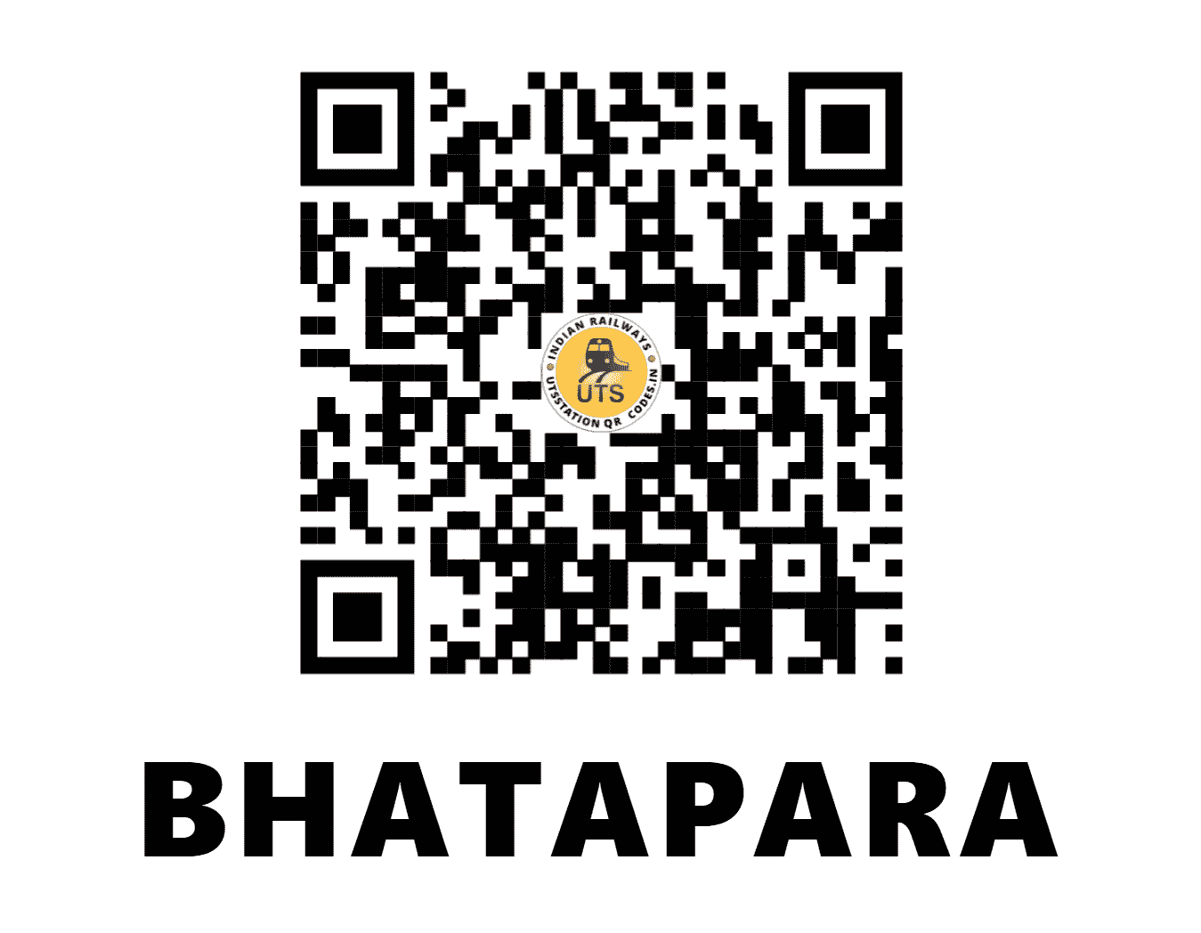 UTS QR Code for BHATAPARA - BYT (SB - CHHATTISGARH)