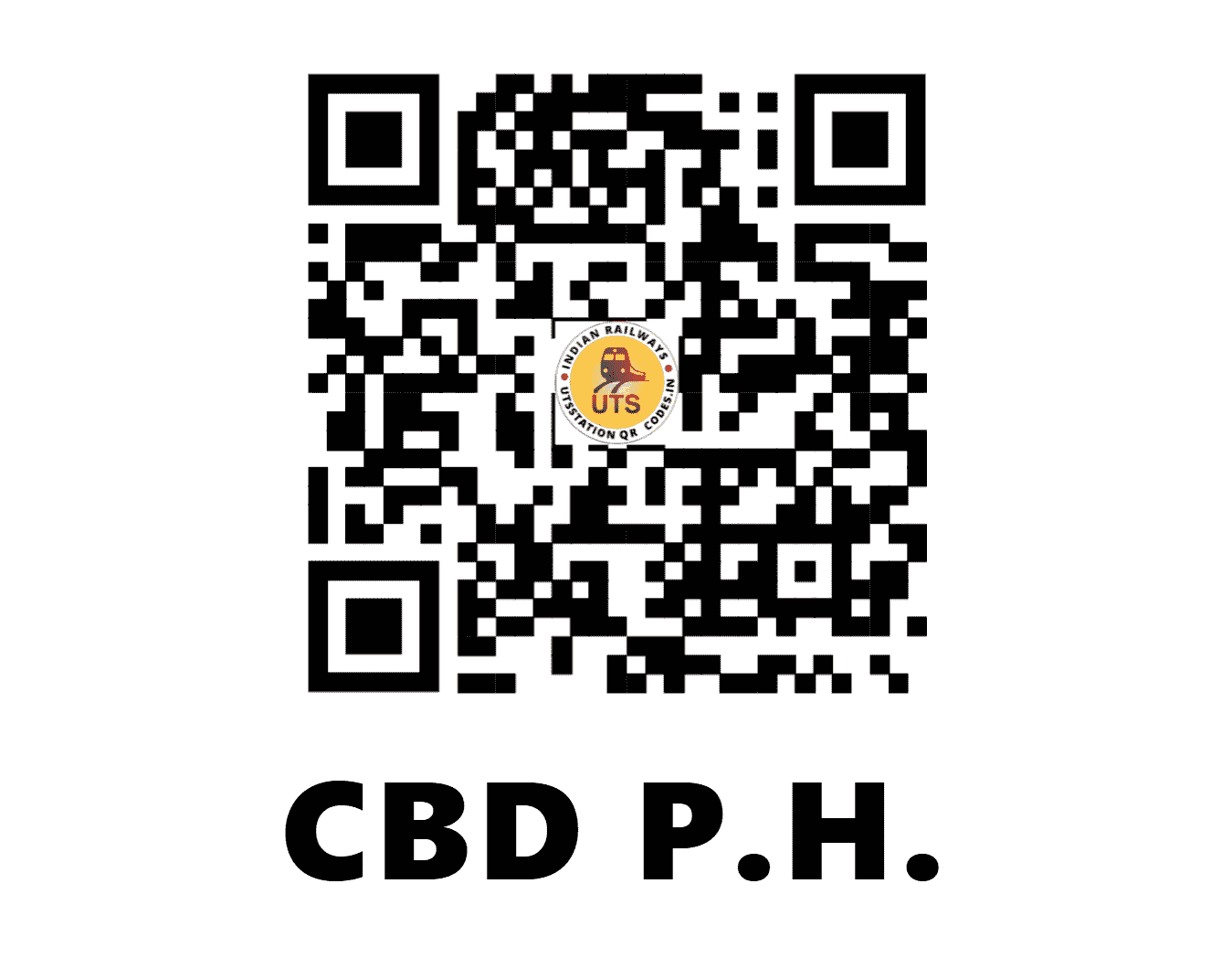 UTS QR Code for CBD P.H. - CBDH (SB - CHHATTISGARH)