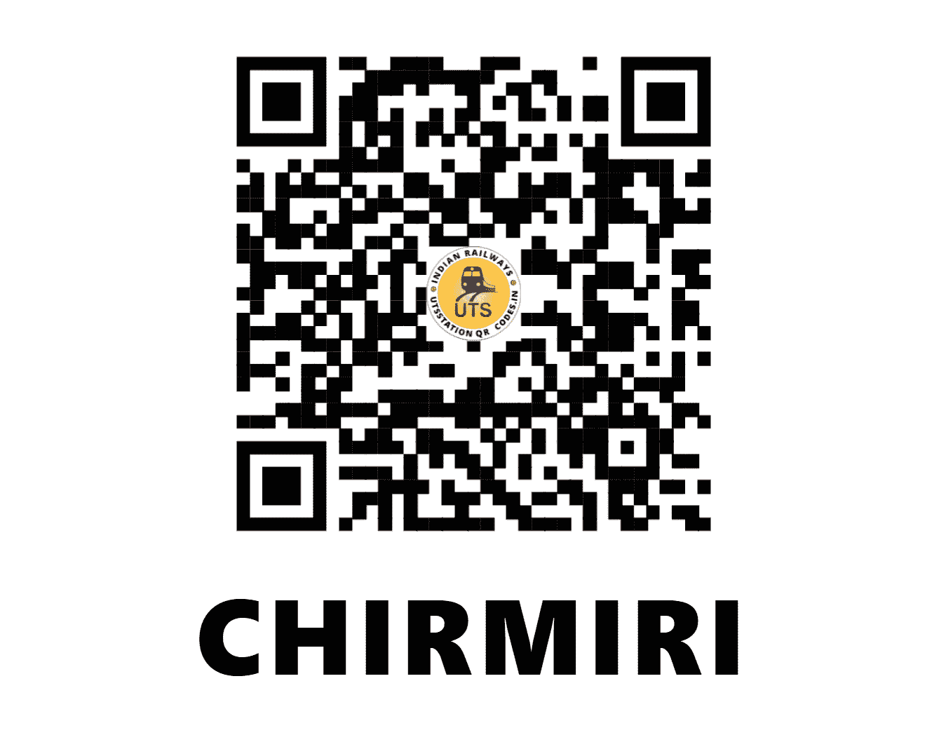 UTS QR Code for CHIRMIRI - CHRM (SB - CHHATTISGARH)
