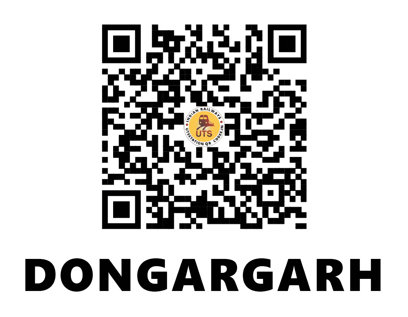 UTS QR Code for DONGARGARH - DGG (SB - CHHATTISGARH)