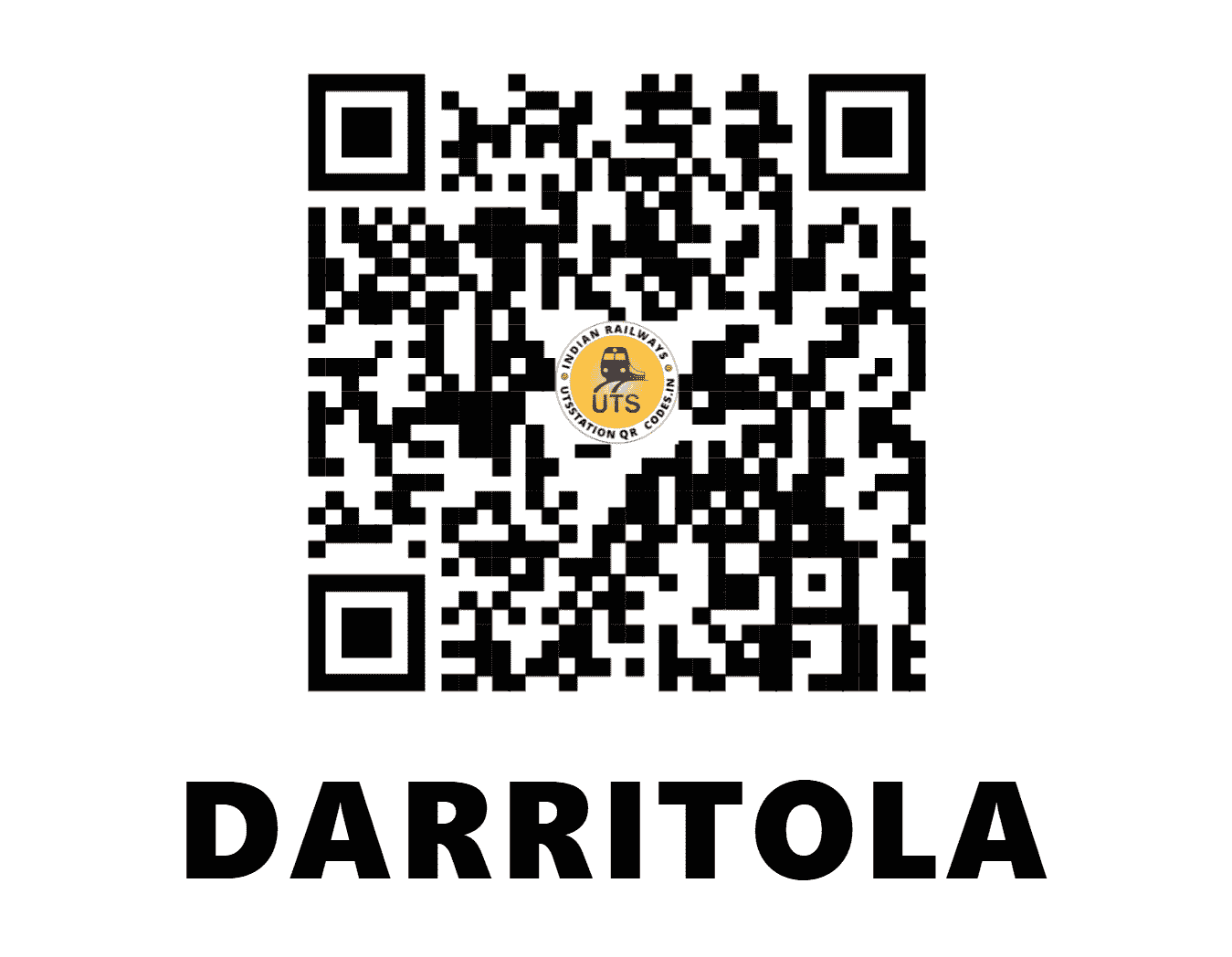 UTS QR Code for DARRITOLA - DTL (SB - CHHATTISGARH)