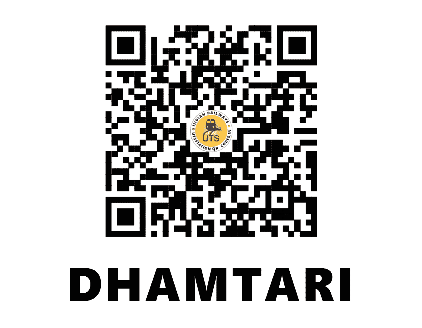 UTS QR Code for DHAMTARI - DTR (SB - CHHATTISGARH)