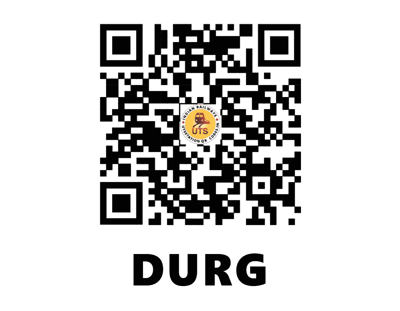 UTS QR Code for DURG - DURG (SB - CHHATTISGARH)