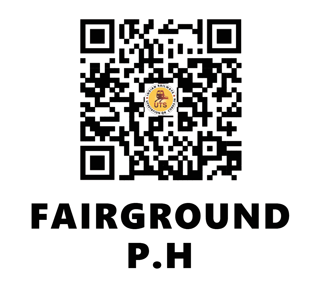 UTS QR Code for FAIRGROUND P.H - FRGD (SB - CHHATTISGARH)