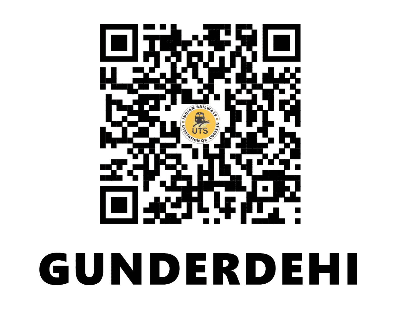 UTS QR Code for GUNDERDEHI - GDZ (SB - CHHATTISGARH)