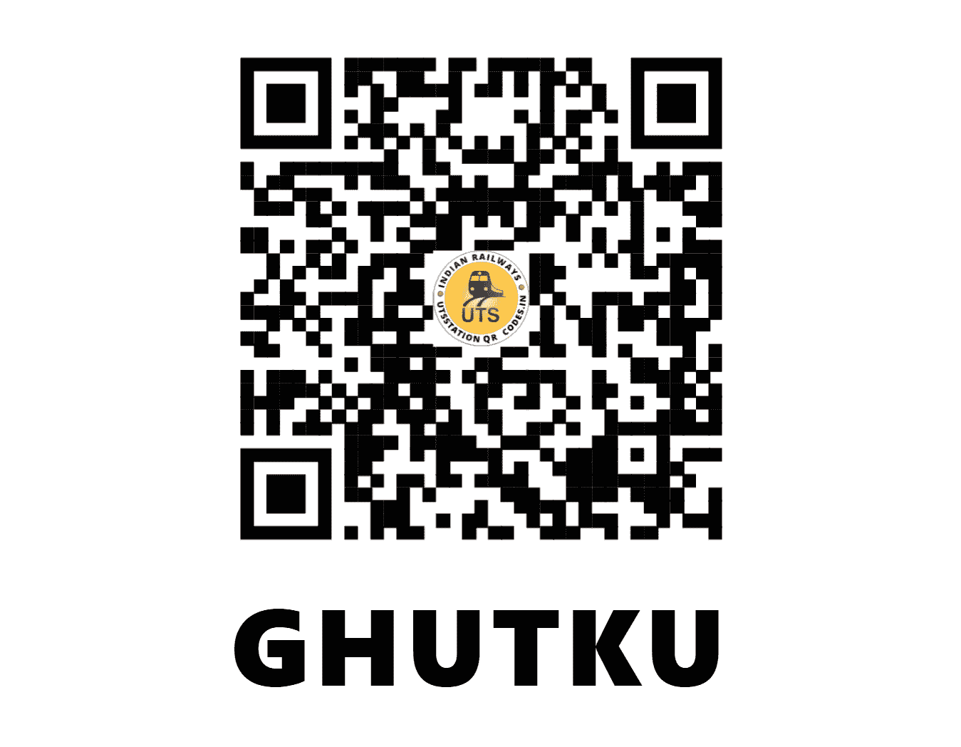 UTS QR Code for GHUTKU - GTK (SB - CHHATTISGARH)