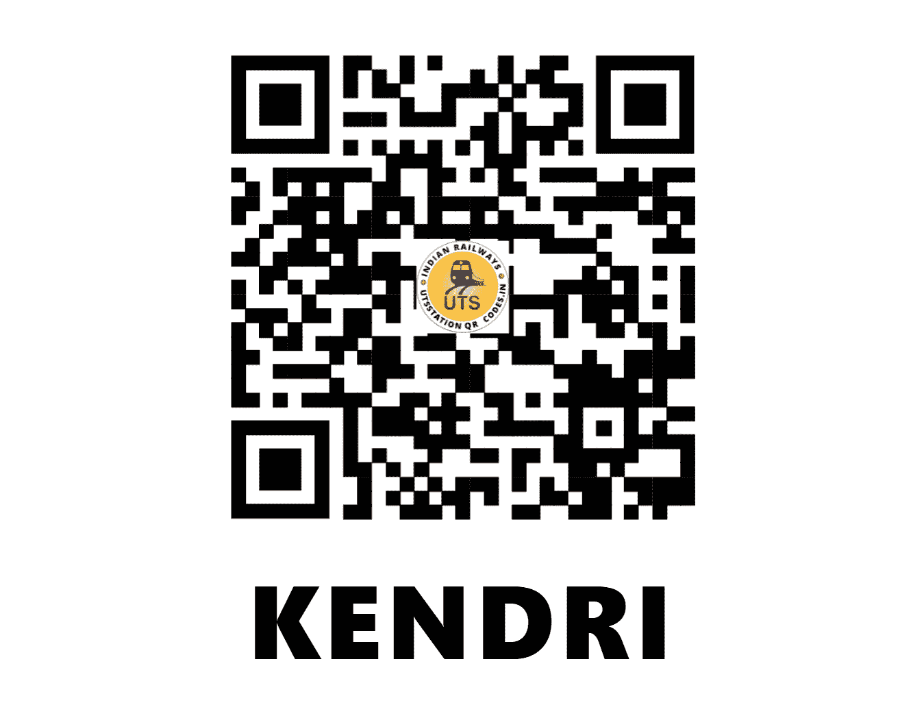 UTS QR Code for KENDRI - KDRI (SB - CHHATTISGARH)
