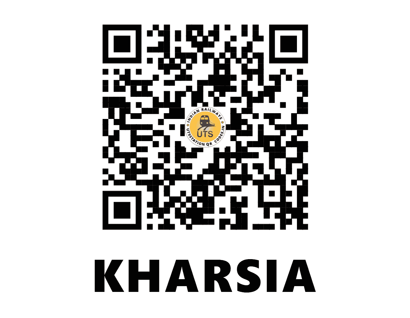 UTS QR Code for KHARSIA - KHS (SB - CHHATTISGARH)
