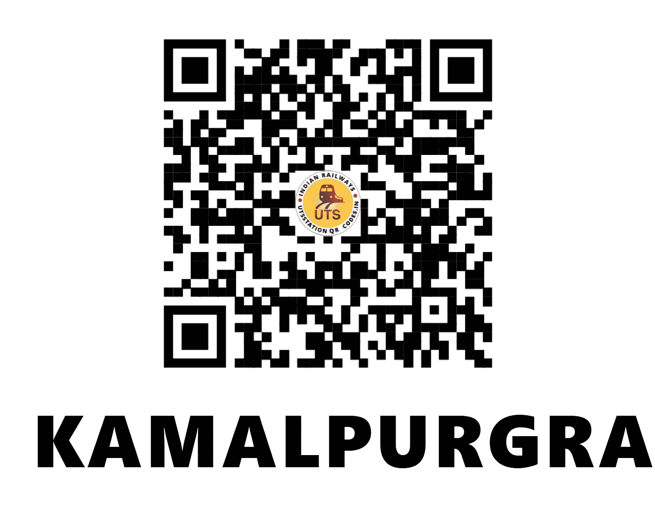 UTS QR Code for KAMALPURGRAM - KLPG (SB - CHHATTISGARH)