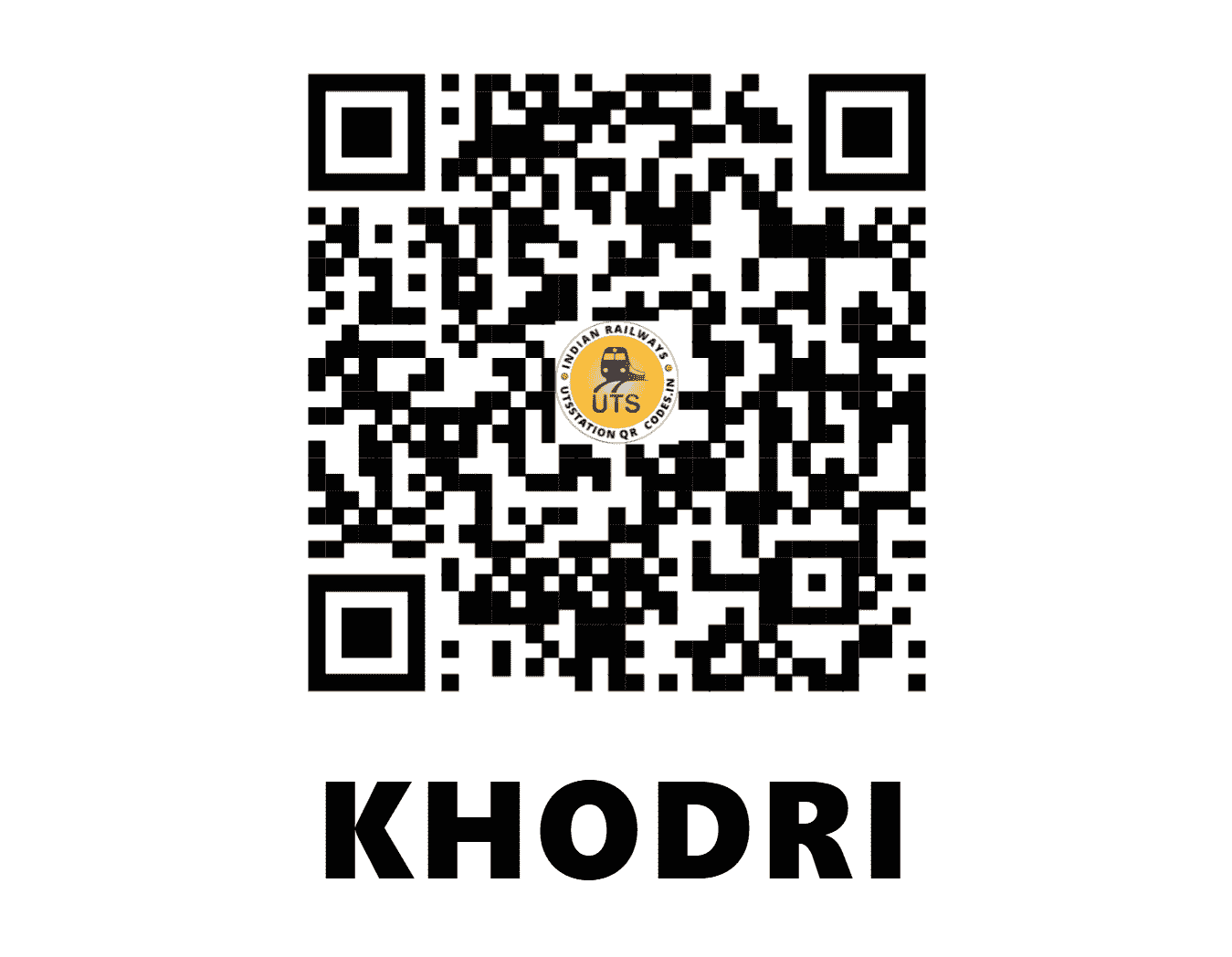 UTS QR Code for KHODRI - KOI (SB - CHHATTISGARH)