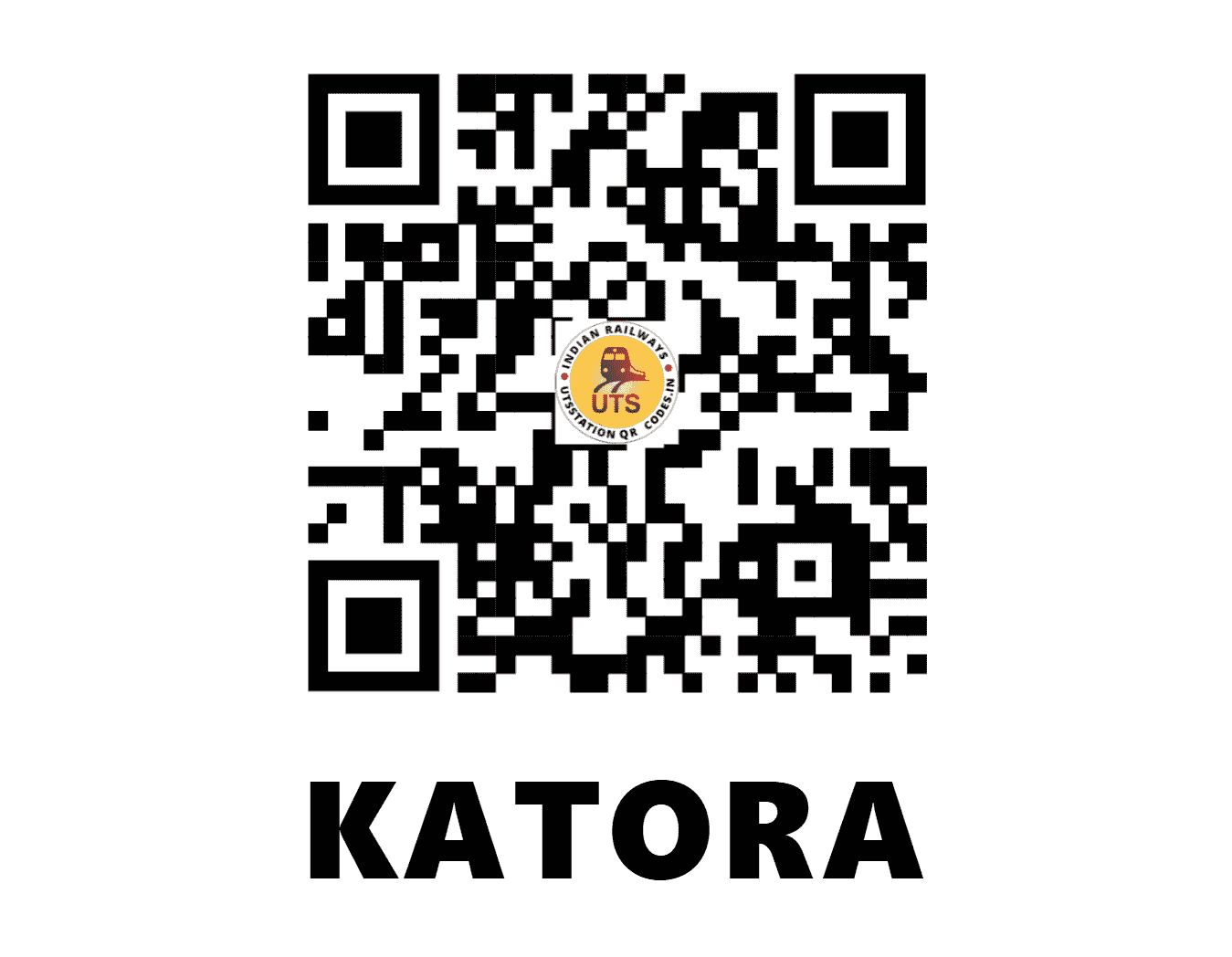 UTS QR Code for KATORA - KTO (SB - CHHATTISGARH)