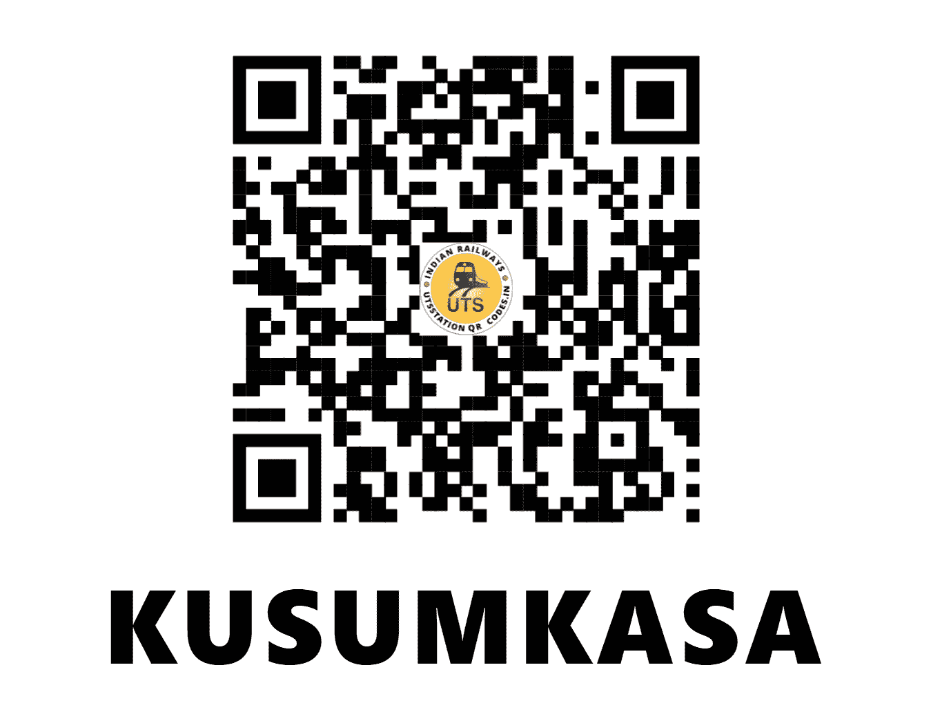 UTS QR Code for KUSUMKASA - KYS (SB - CHHATTISGARH)