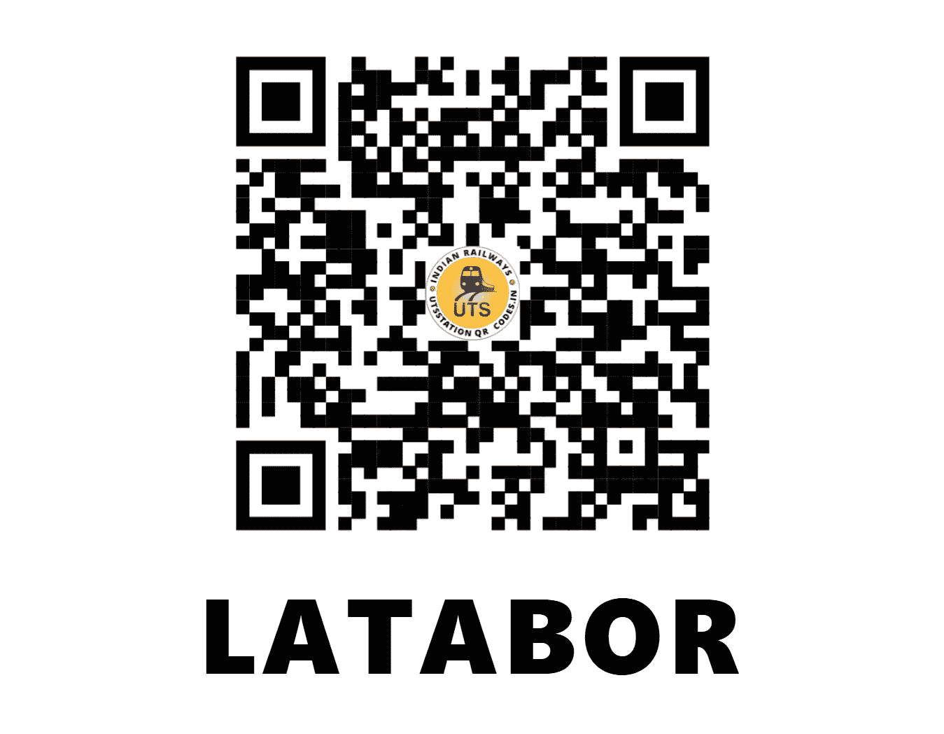 UTS QR Code for LATABOR - LBO (SB - CHHATTISGARH)