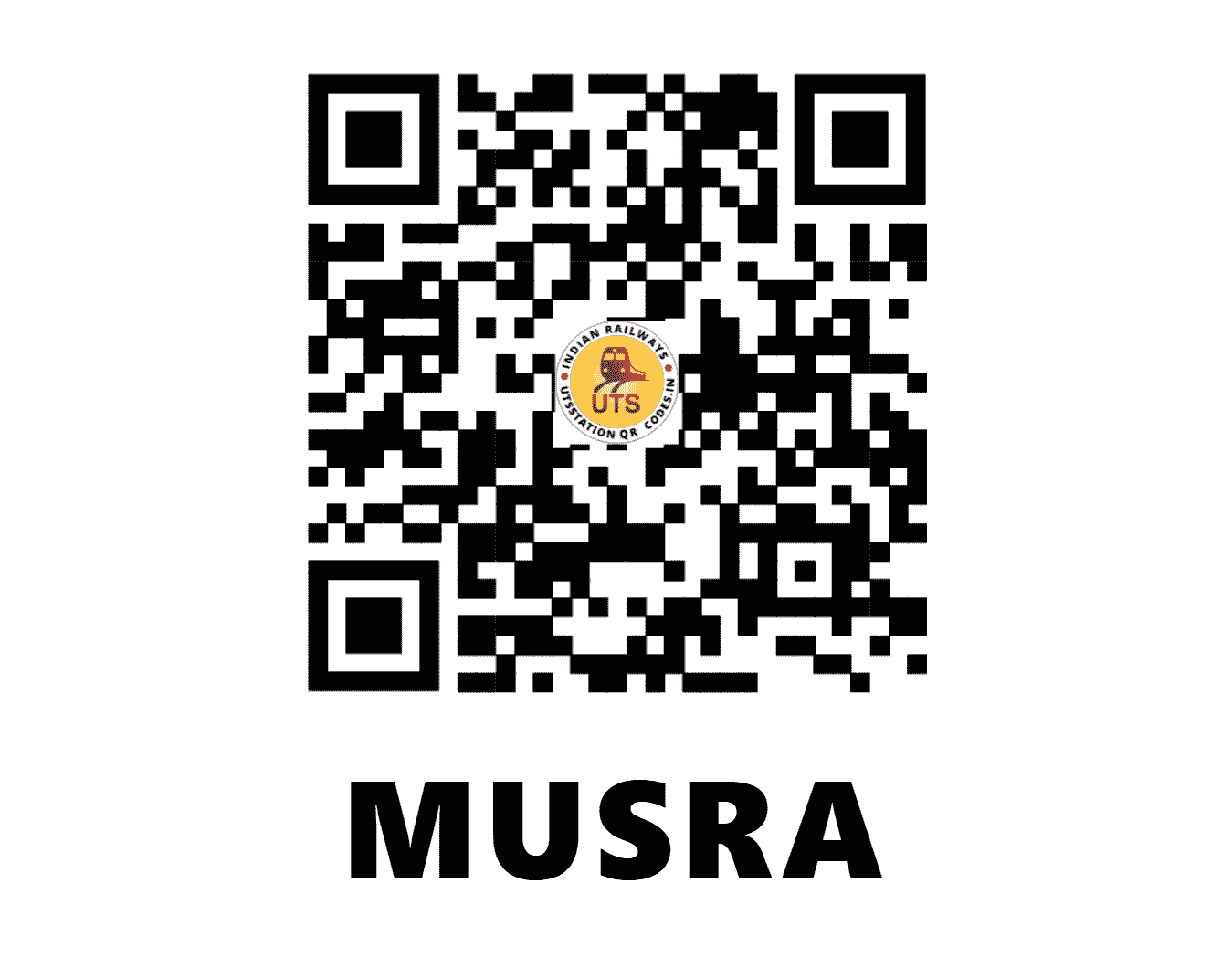 UTS QR Code for MUSRA - MUA (SB - CHHATTISGARH)