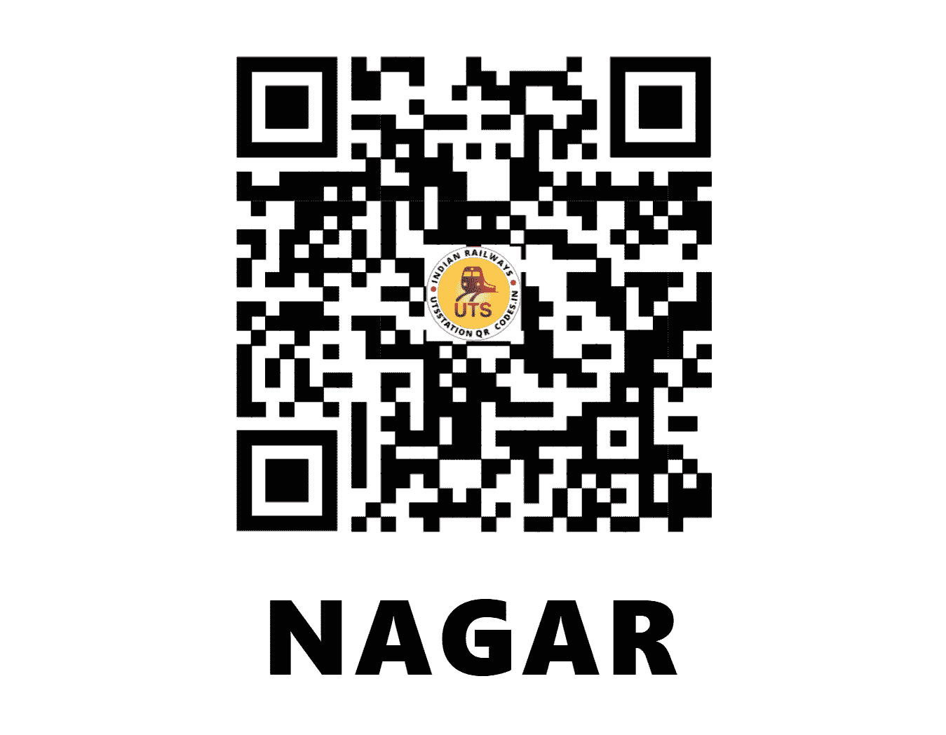 UTS QR Code for NAGAR - NGE (SB - CHHATTISGARH)