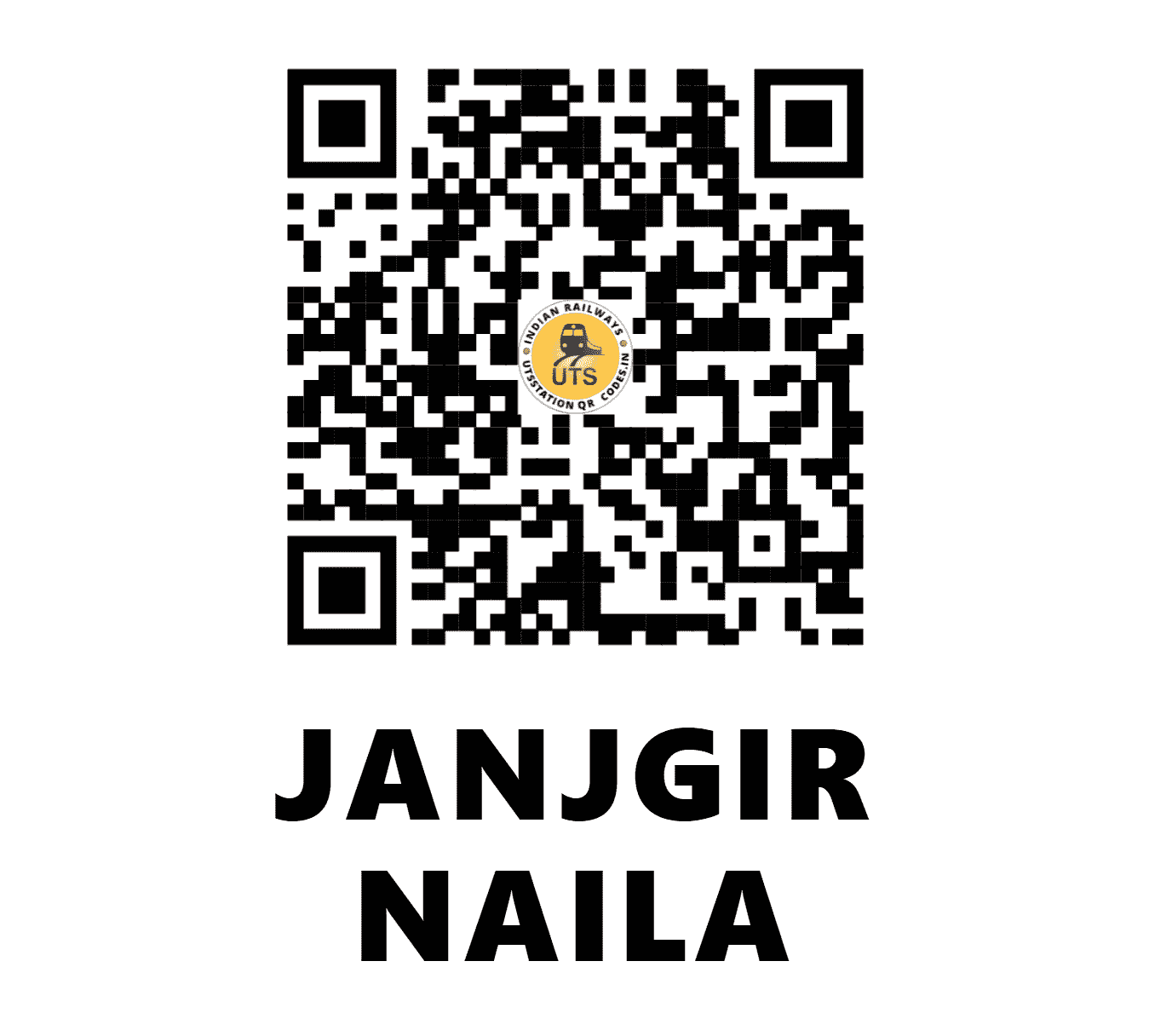 UTS QR Code for JANJGIR NAILA - NIA (SB - CHHATTISGARH)