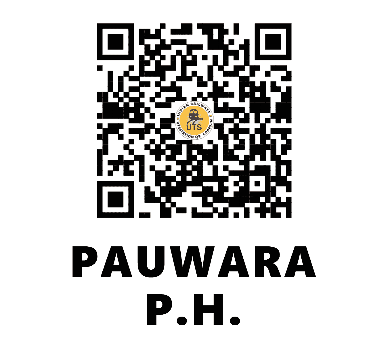 UTS QR Code for PAUWARA P.H. - PUWA (SB - CHHATTISGARH)