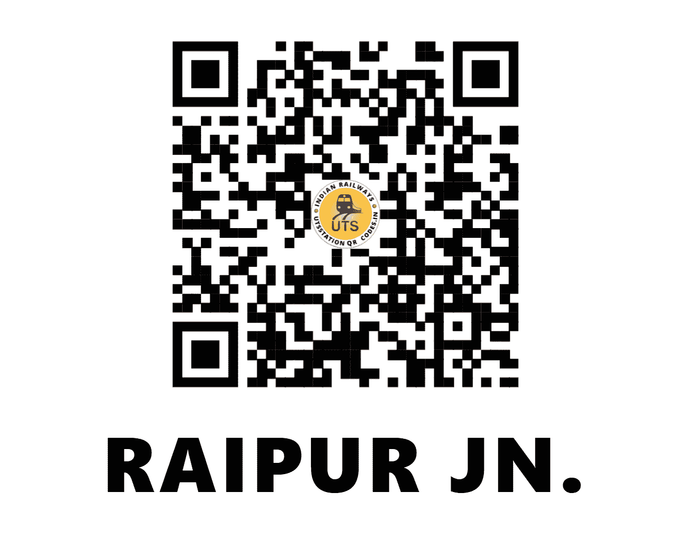 UTS QR Code for RAIPUR JN. - R (SB - CHHATTISGARH)