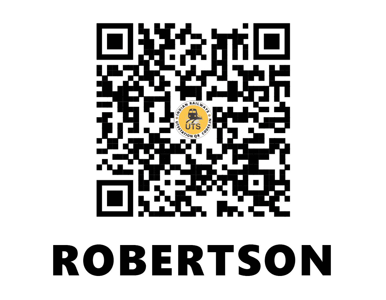 UTS QR Code for ROBERTSON - ROB (SB - CHHATTISGARH)