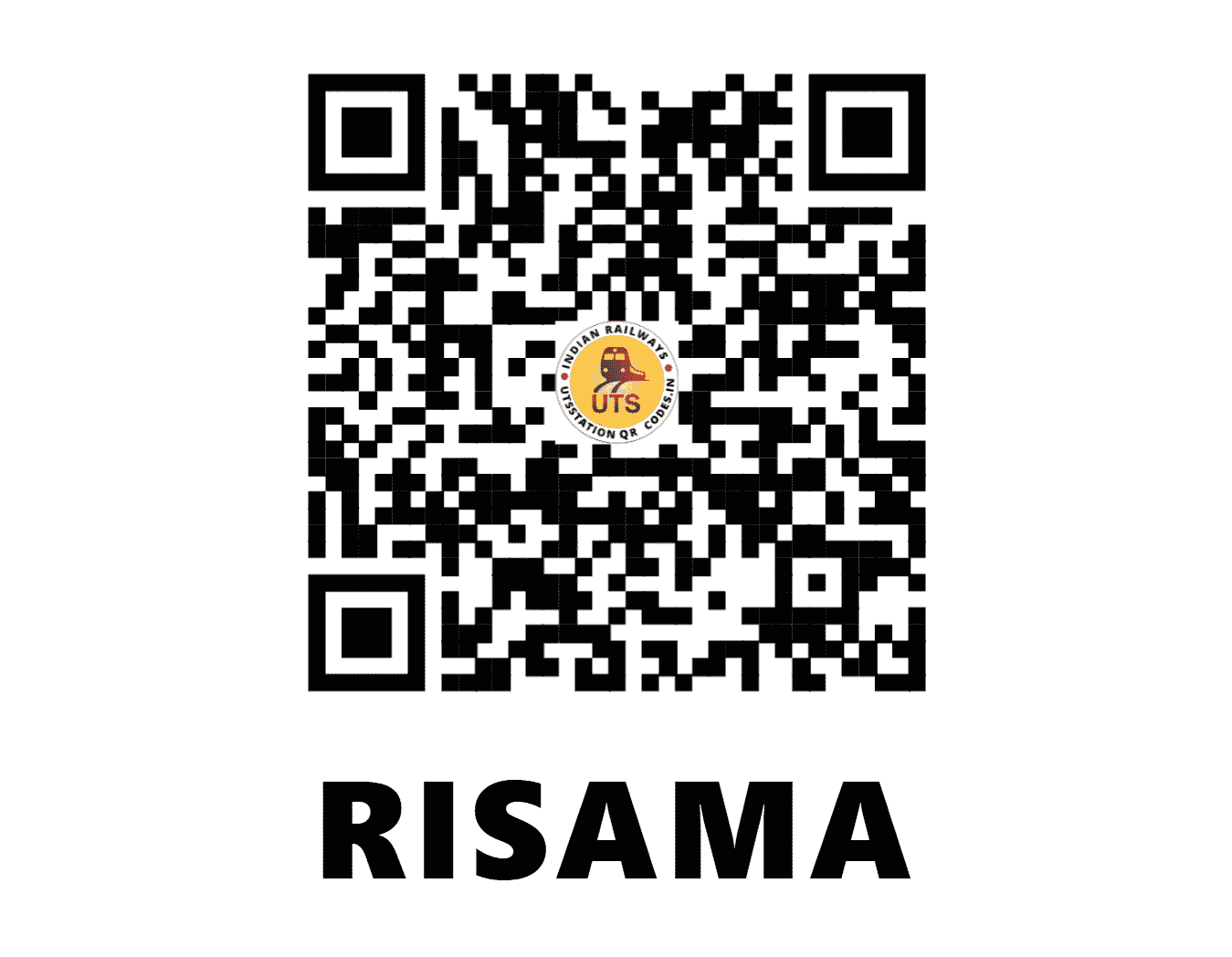 UTS QR Code for RISAMA - RSA (SB - CHHATTISGARH)