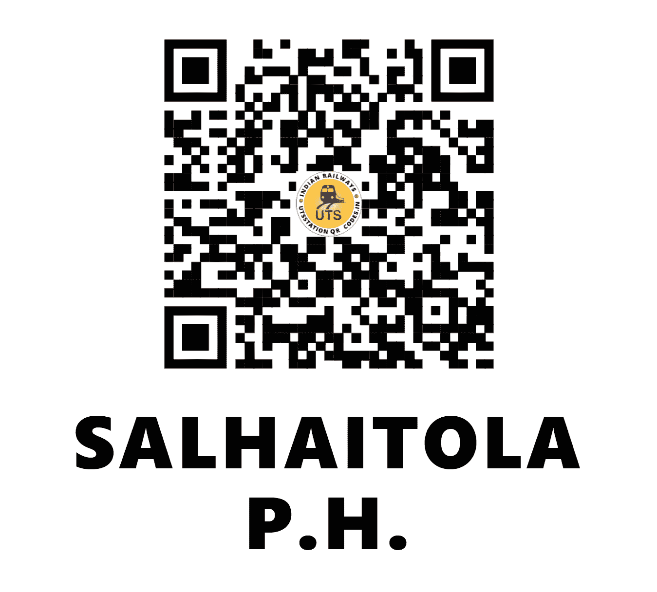 UTS QR Code for SALHAITOLA P.H. - SHIT (SB - CHHATTISGARH)