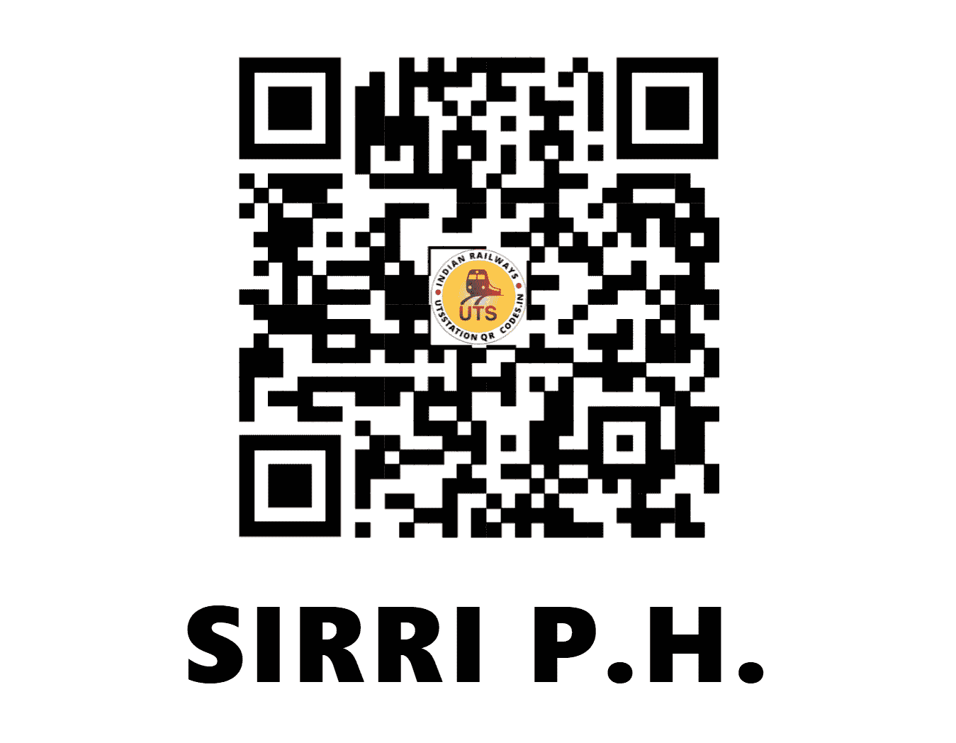 UTS QR Code for SIRRI P.H. - SIY (SB - CHHATTISGARH)