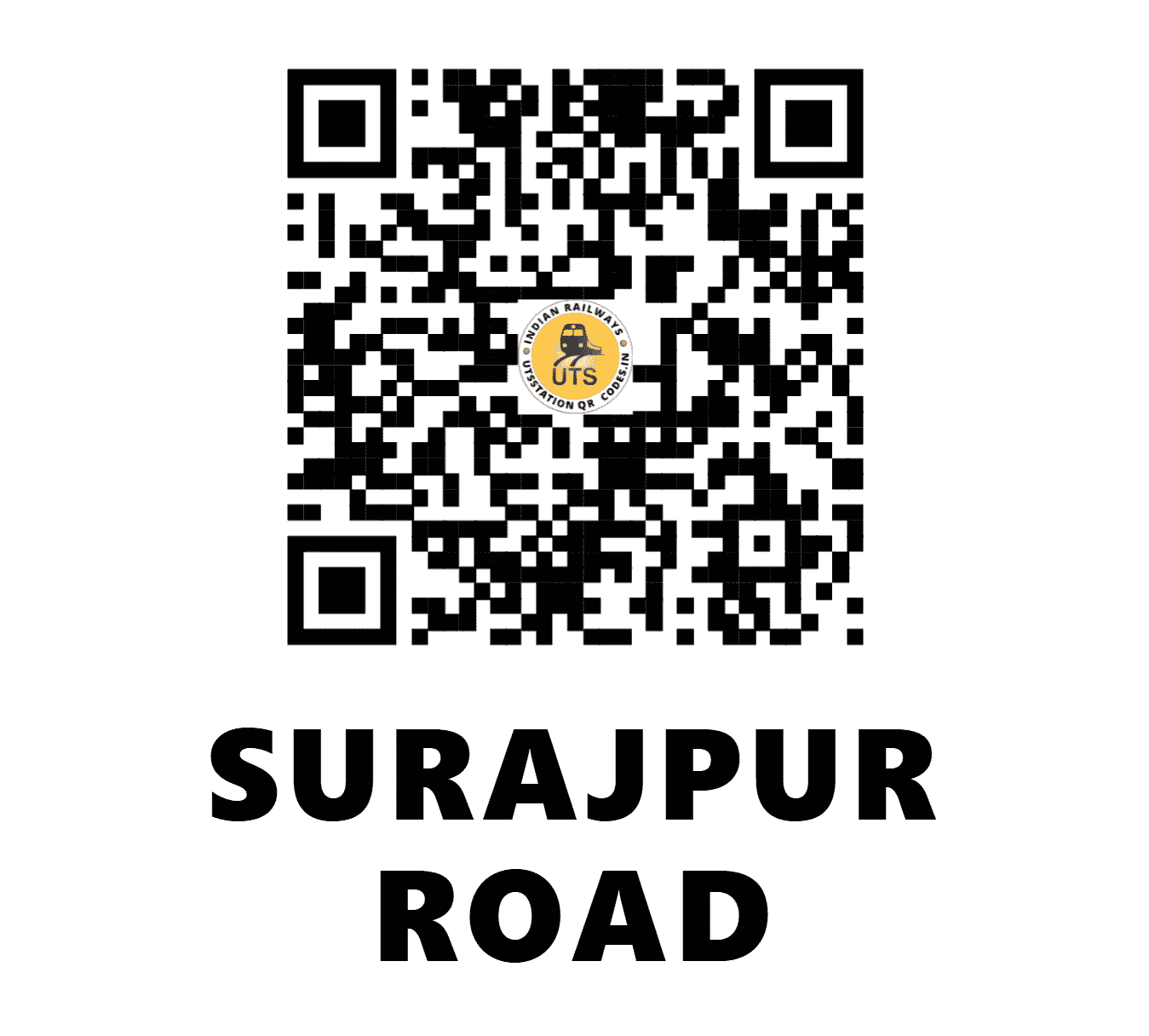 UTS QR Code for SURAJPUR ROAD - SJQ (SB - CHHATTISGARH)