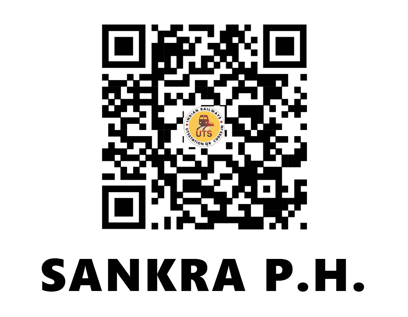 UTS QR Code for SANKRA P.H. - SNKX (SB - CHHATTISGARH)