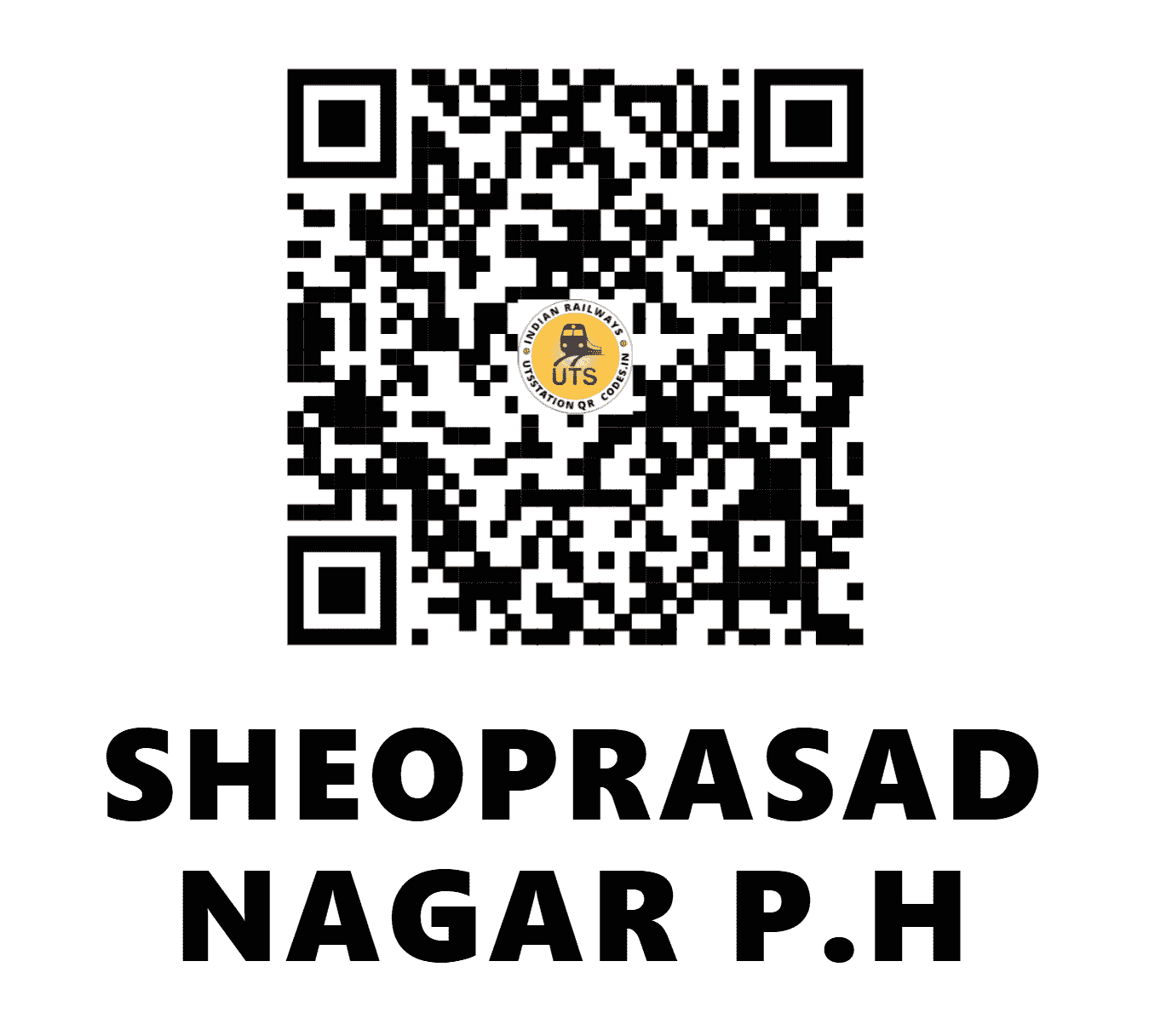UTS QR Code for SHEOPRASAD NAGAR P.H - SPDR (SB - CHHATTISGARH)