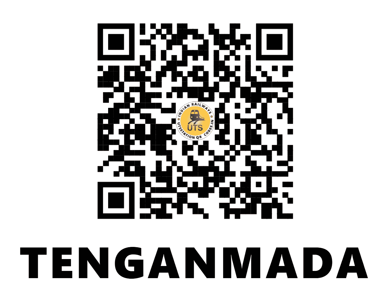 UTS QR Code for TENGANMADA - TGQ (SB - CHHATTISGARH)