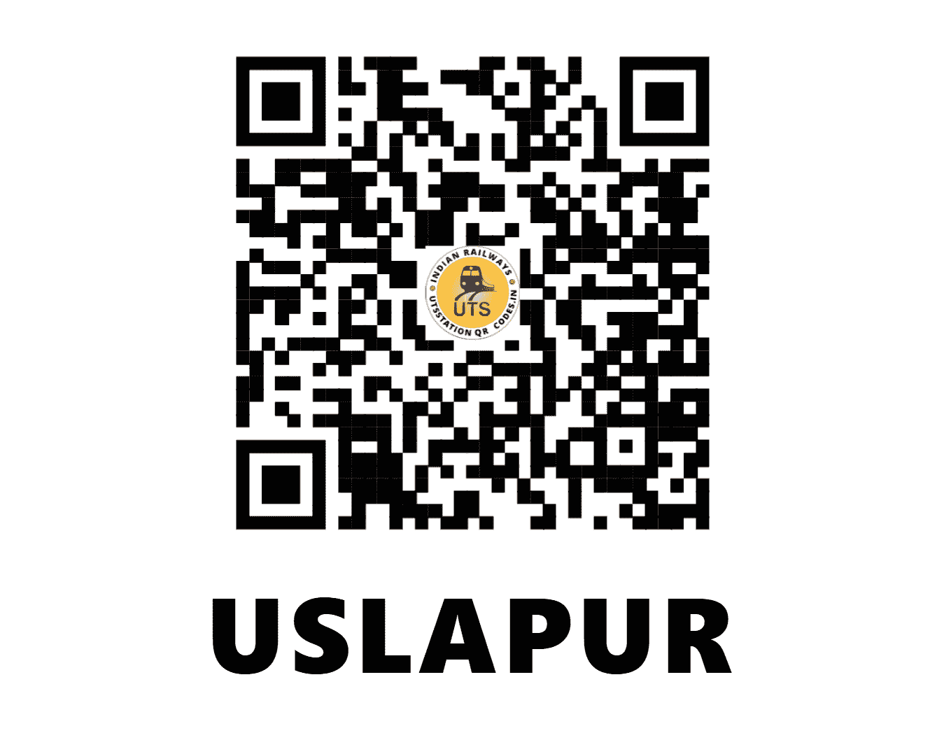 UTS QR Code for USLAPUR - USL (SB - CHHATTISGARH)