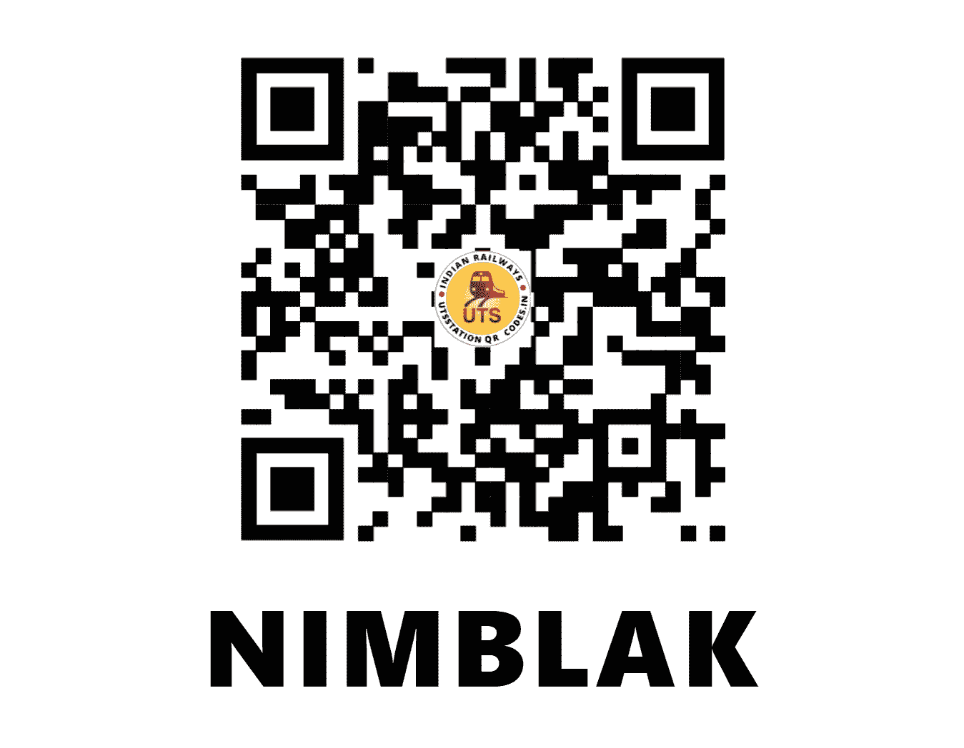 UTS QR Code for NIMBLAK - NNB (CR - )