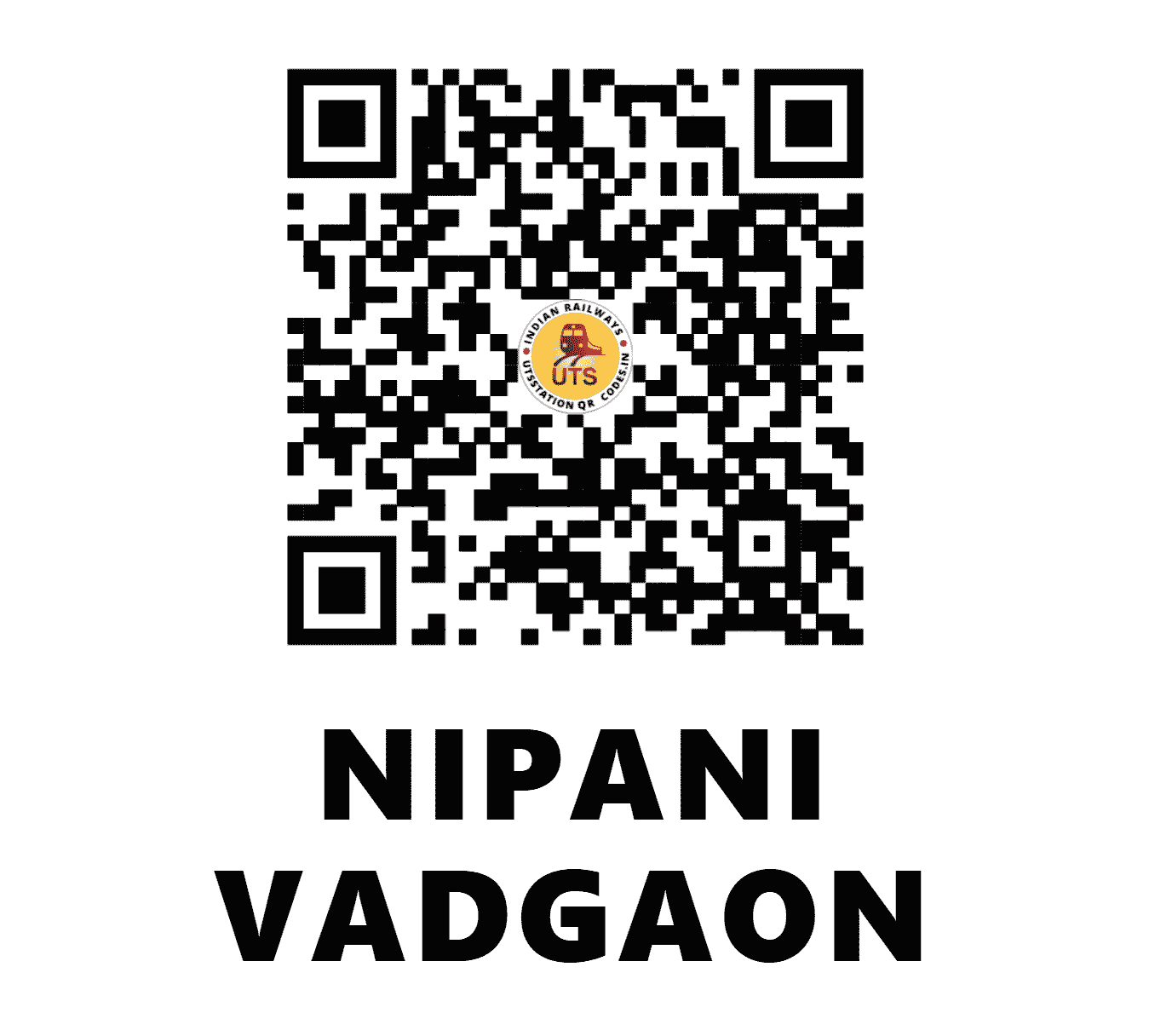 UTS QR Code for NIPANI VADGAON - NPW (CR - )