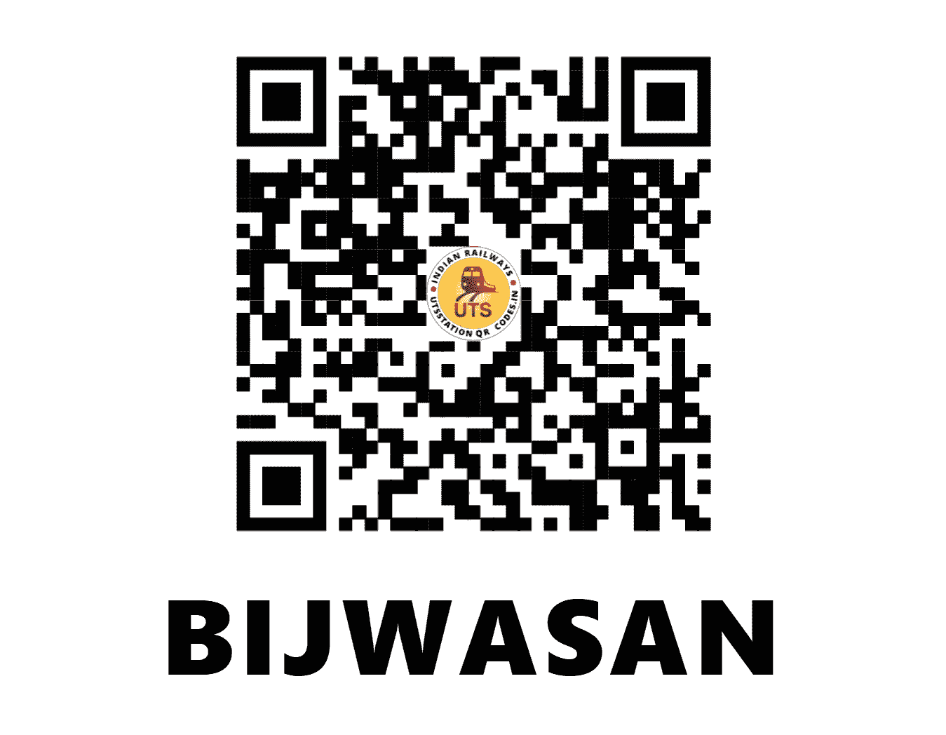 UTS QR Code for BIJWASAN - BWSN (NR - DELHI)