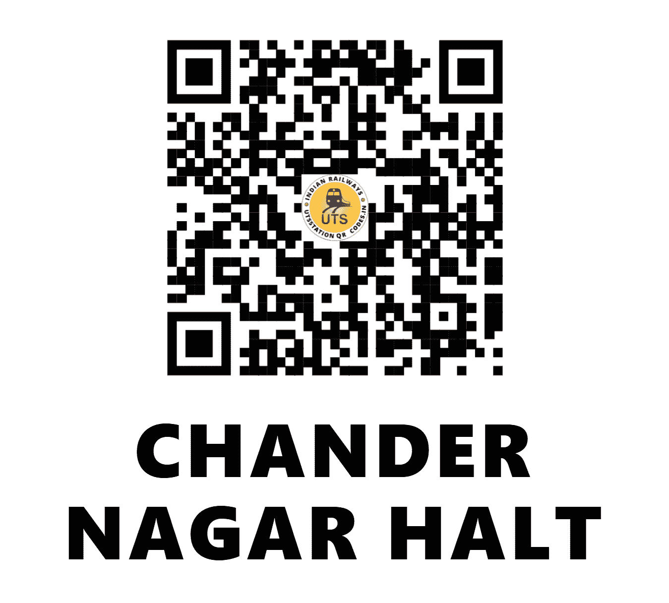 UTS QR Code for CHANDER NAGAR HALT - CNJ (NR - DELHI)