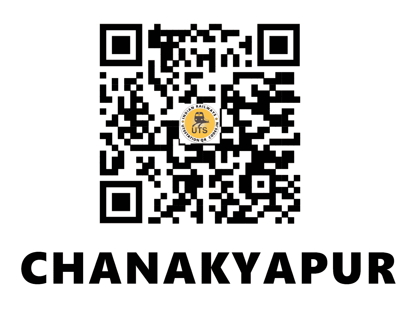 UTS QR Code for CHANAKYAPURI - CNKP (NR - DELHI)