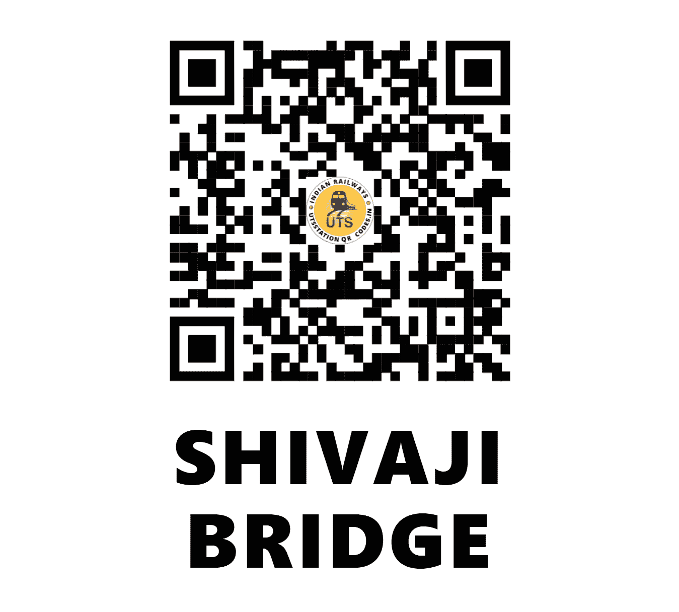 UTS QR Code for SHIVAJI BRIDGE - CSB (NR - DELHI)