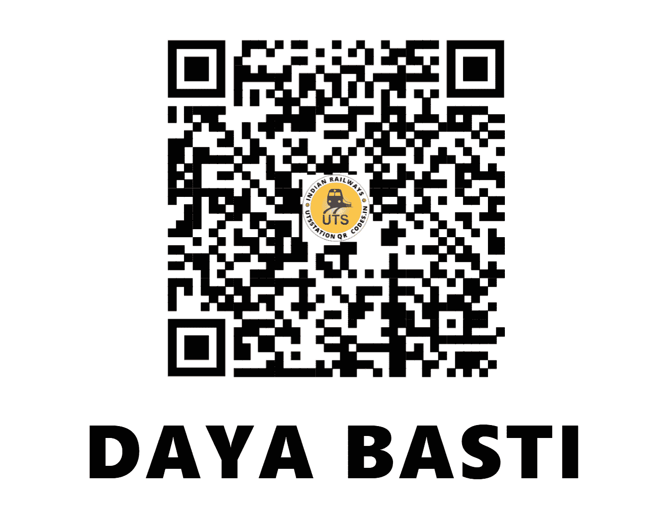 UTS QR Code for DAYA BASTI - DBSI (NR - DELHI)