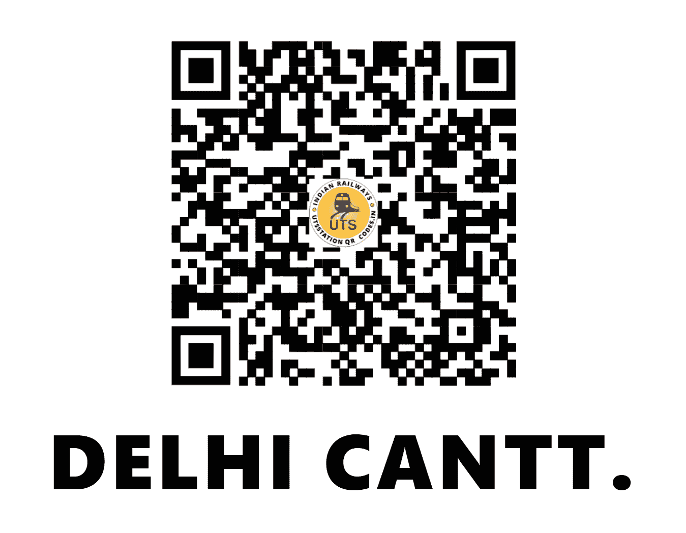 UTS QR Code for DELHI CANTT. - DEC (NR - DELHI)