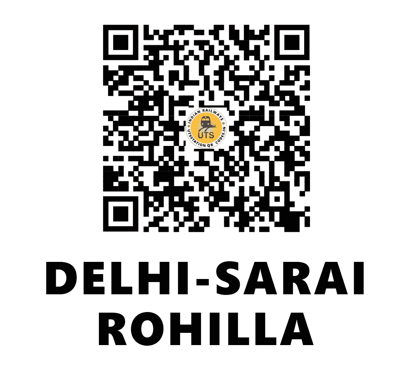 UTS QR Code for DELHI-SARAI ROHILLA - DEE (NR - DELHI)