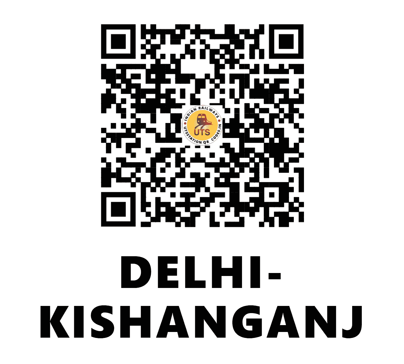 UTS QR Code for DELHI-KISHANGANJ - DKZ (NR - DELHI)