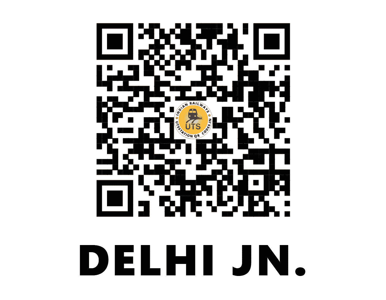 UTS QR Code for DELHI JN. - DLI (NR - DELHI)