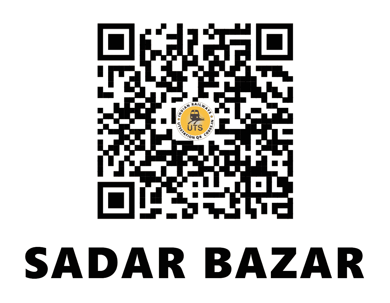 UTS QR Code for SADAR BAZAR - DSB (NR - DELHI)