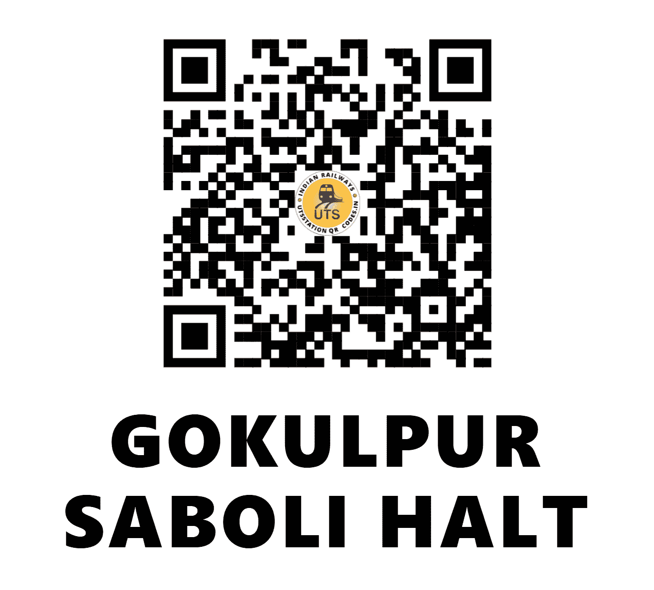 UTS QR Code for GOKULPUR SABOLI HALT - GPSL (NR - DELHI)